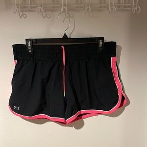 Under Armour shorts - black and pink Large
